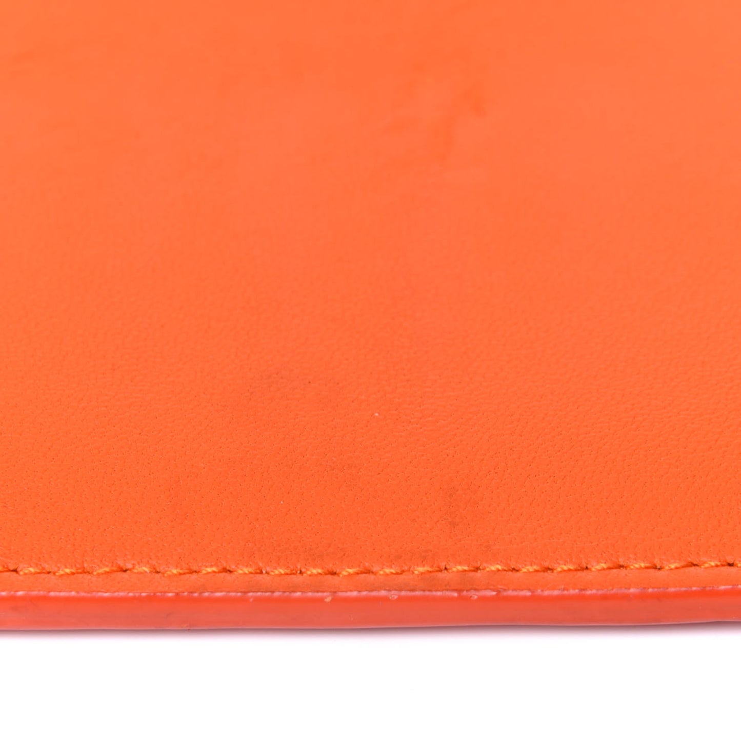 Nappa Intrecciato Continental Wallet Tangerine