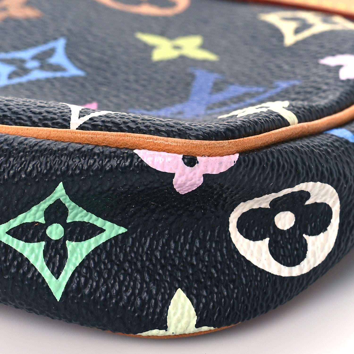 Louis Vuitton Monogram Multicolor Pochette Accessories Black 9 of 11
