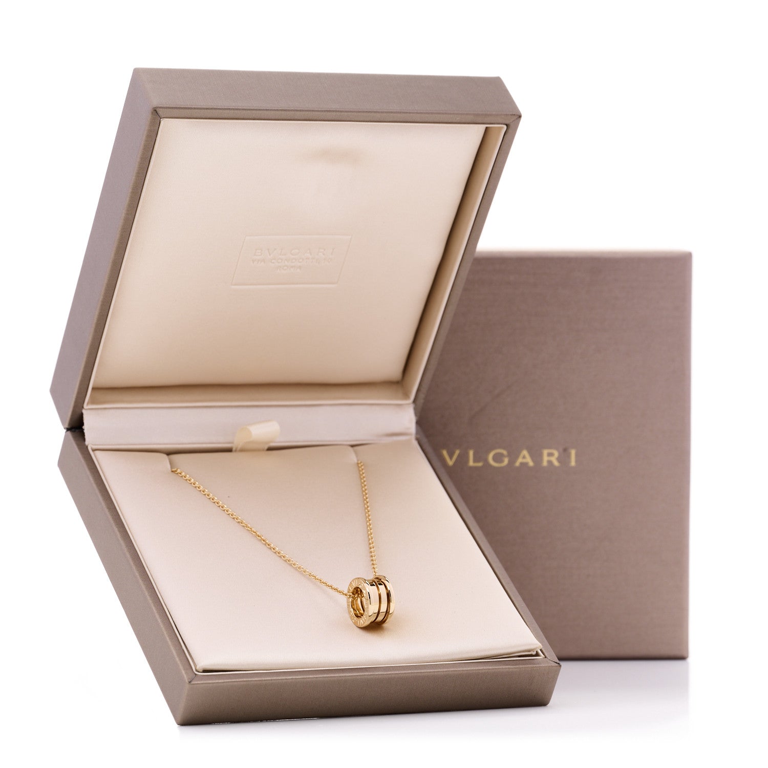 Bulgari 18K Yellow Gold B.Zero1 Pendant Necklace 7 of 7