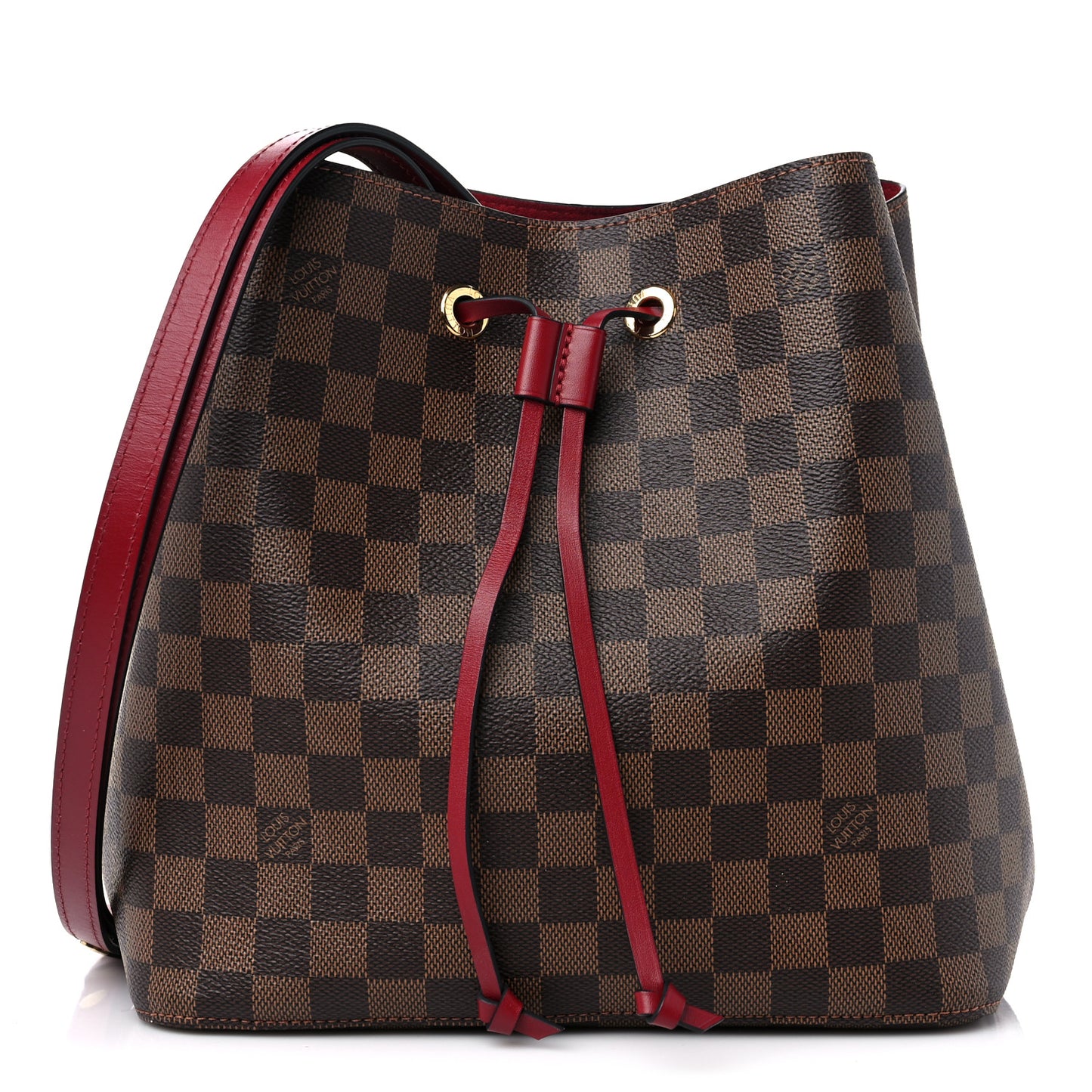 Damier Ebene Neonoe MM Cherry Berry