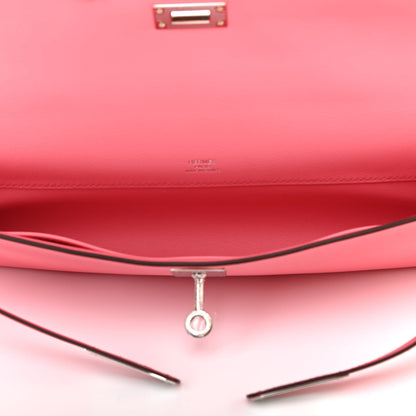 Hermes Swift Kelly Cut Clutch Pochette Rose D'Ete 5 of 7