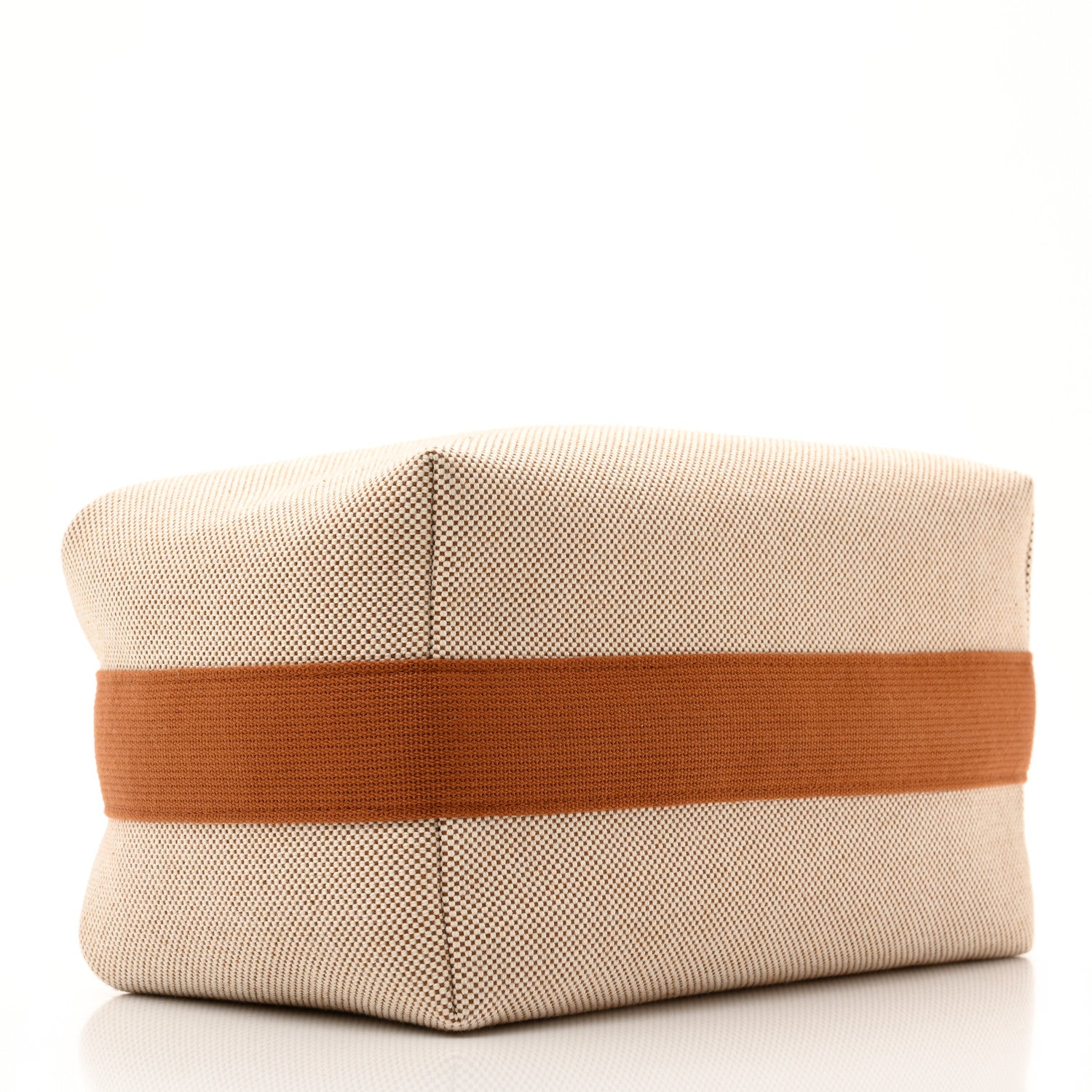 Hermes Canvas Large Bride-A-Brac Cabriole Case Biscuit 3 of 6