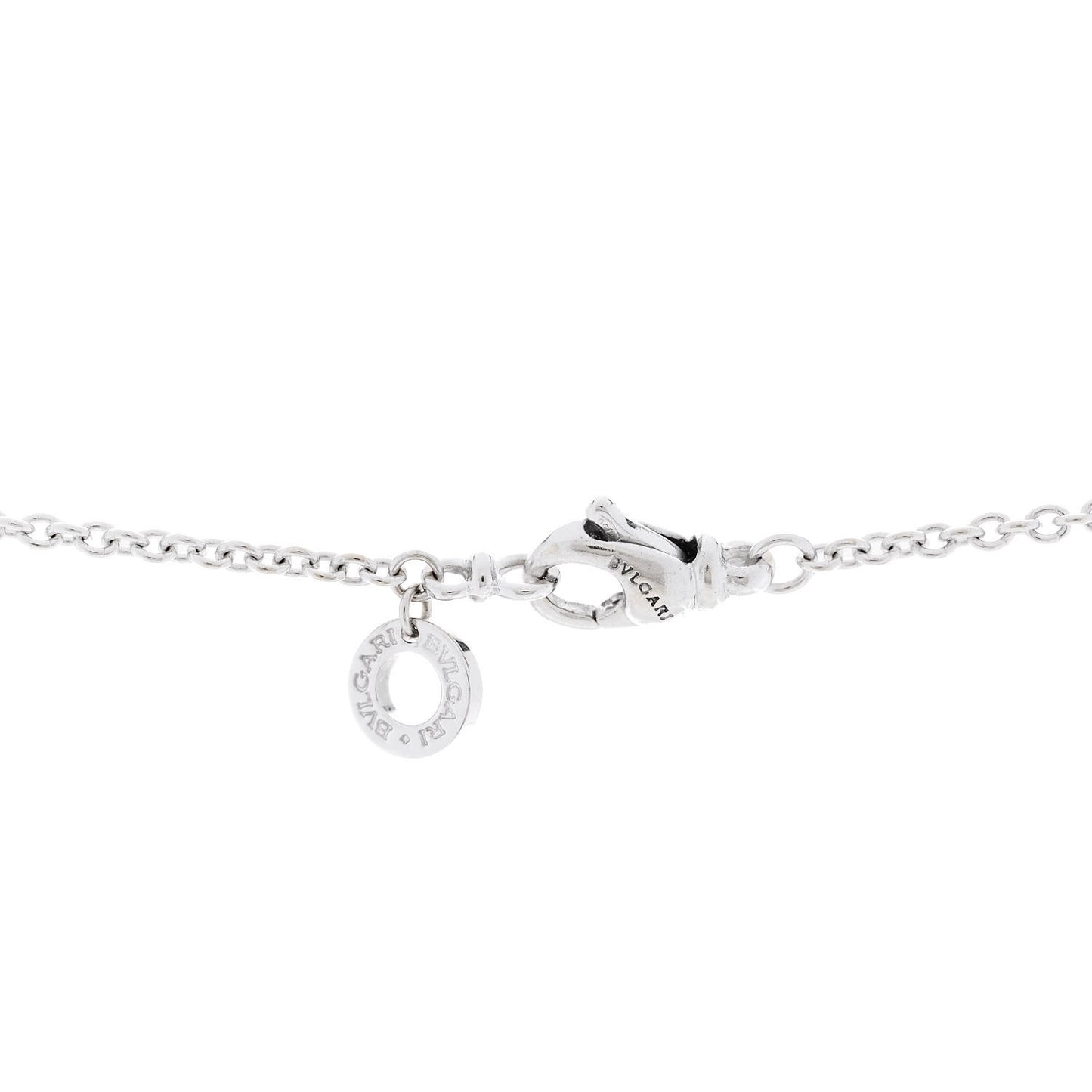 18K White Gold Diamond Cross Pendant Necklace