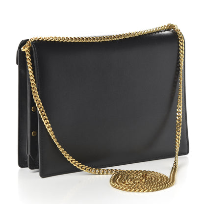 Saint Laurent Smooth Calfskin Monogram Cassandra Clasp Bag Black 3 of 9