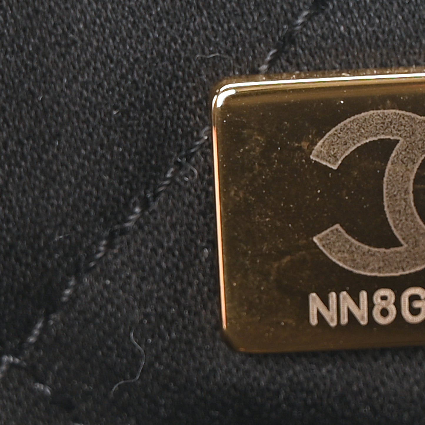 Calfskin Quilted Large Chanel 22 Black White