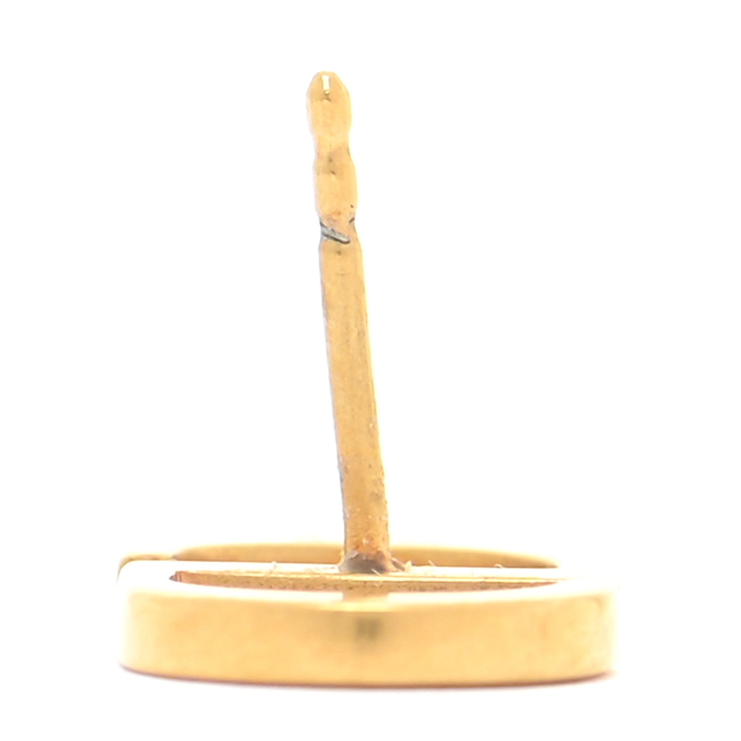 Christian Dior Metal Petit CD Stud Earrings Gold 4 of 5