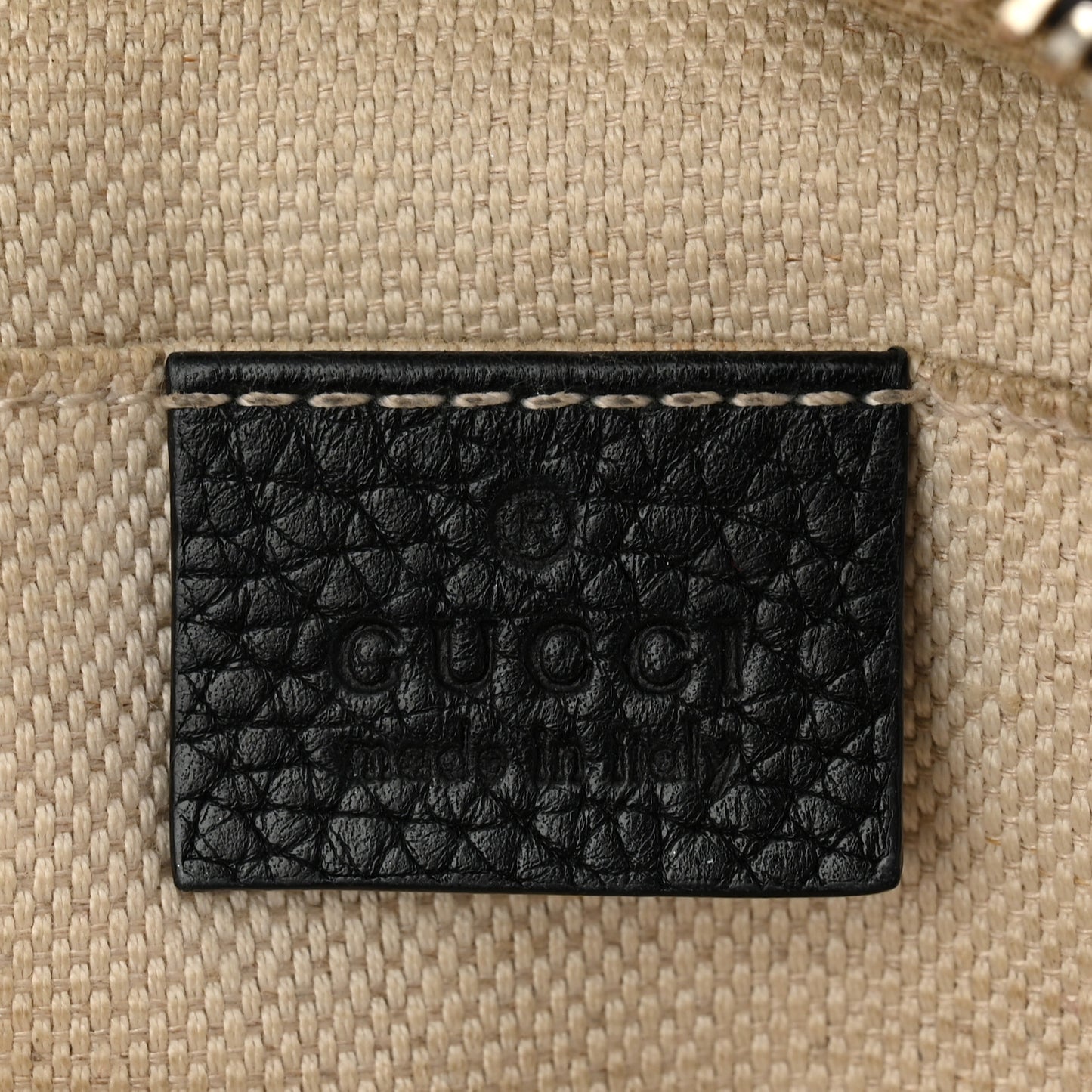 Pebbled Calfskin Small Soho Disco Bag Black