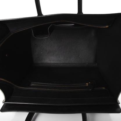 Celine Satin Calfskin Mini Tri-Color Luggage Dark Grey 5 of 12