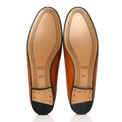 Gucci Lambskin Womens Brixton Horsebit Loafers 37.5 Crystal Copper 5 of 9