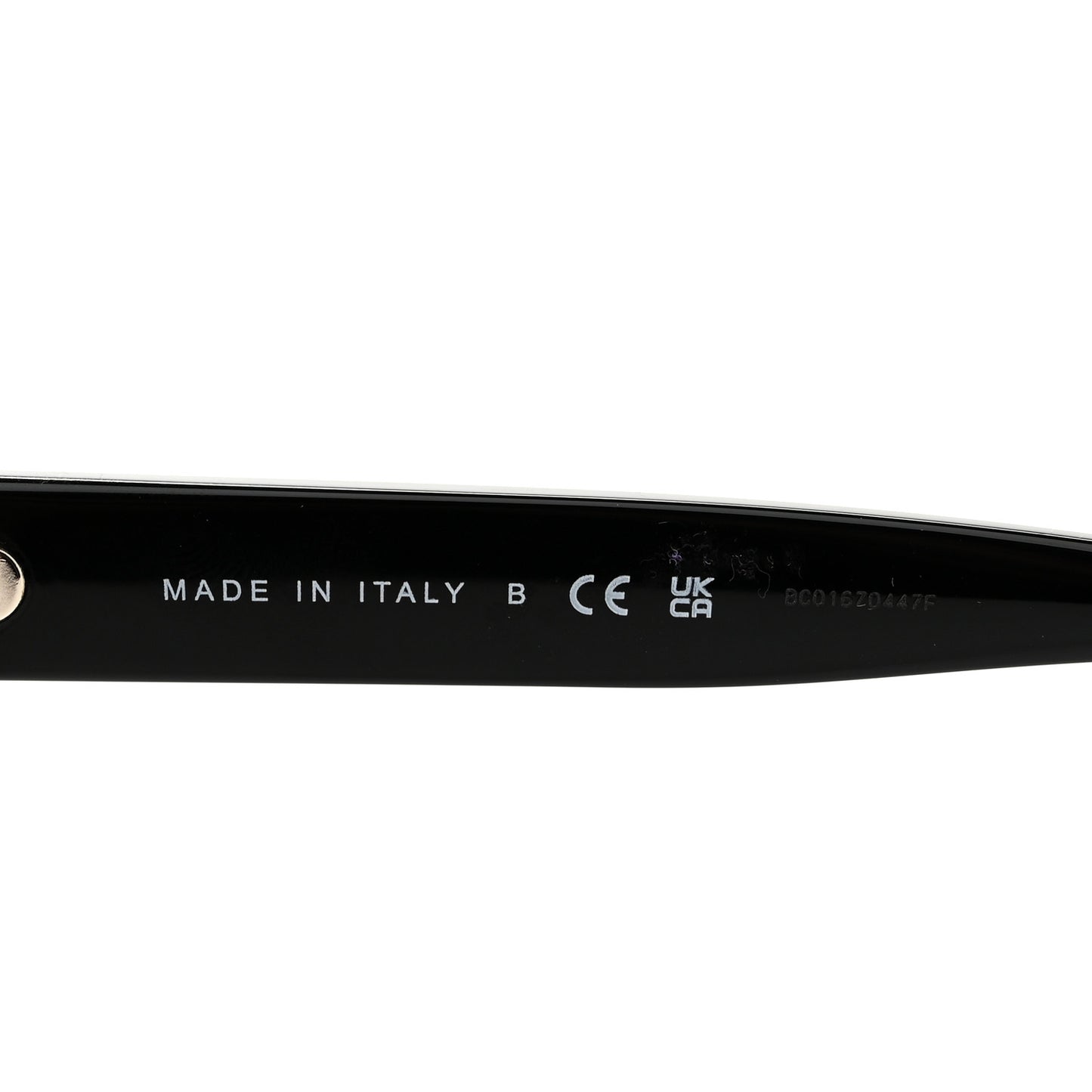 Acetate Crystal CC Rectangle Sunglasses 5496-B Black