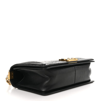 Chanel Lambskin Quilted Medium Boy Flap Black 4 of 11