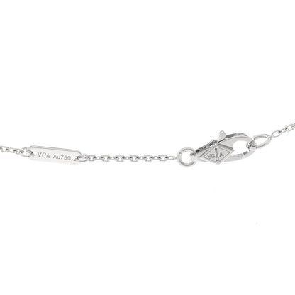 Van Cleef & Arpels 18K White Gold Diamond Mini Frivole Pendant Necklace 4 of 5