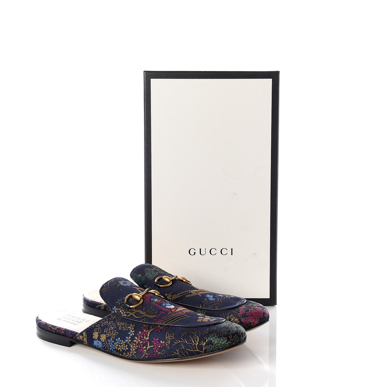 Gucci X DISNEY Jacquard Japanese Donald Duck Mens Princetown Slippers 13 Tide Multicolor Bordeaux 11 of 11