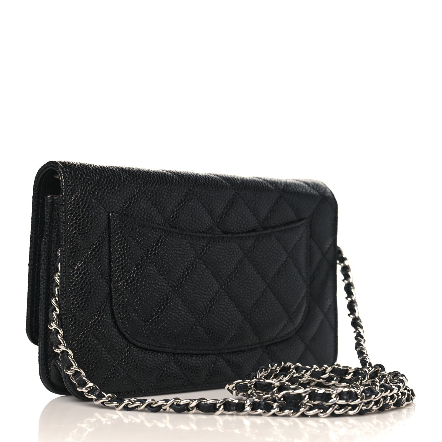 Chanel Caviar Quilted Wallet On Chain WOC Black 3 of 11