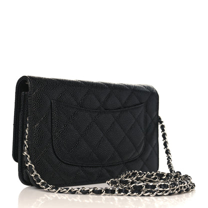 Chanel Caviar Quilted Wallet On Chain WOC Black 3 of 11