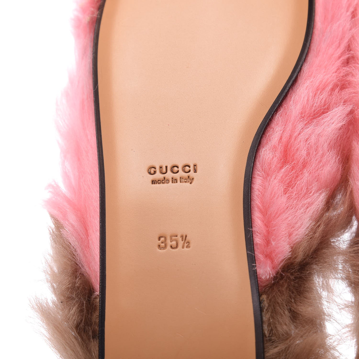 Gucci Merino Wool Womens Princetown Slippers 35.5 Pink 9 of 10