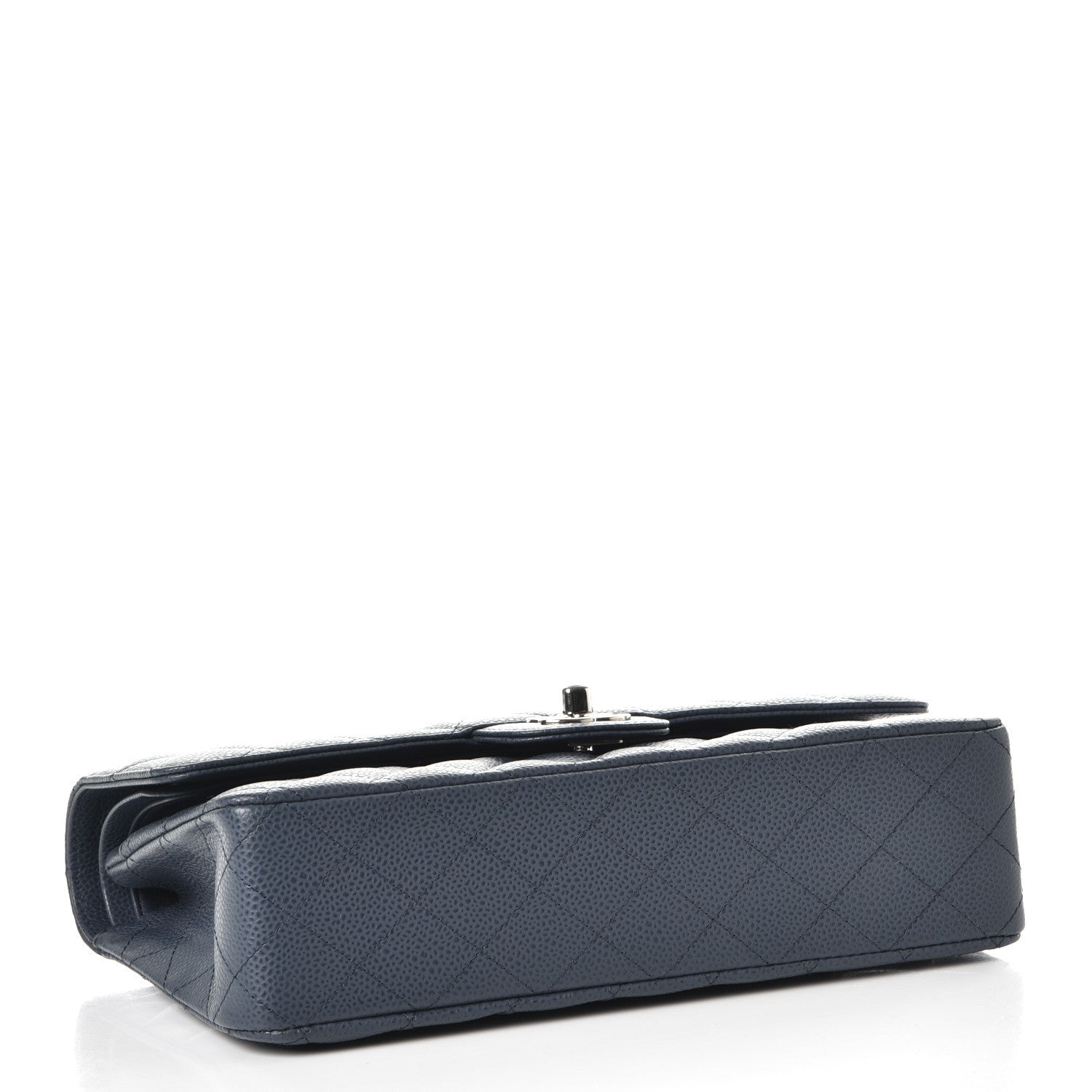 Chanel Caviar Quilted Medium Double Flap Blue 5 of 8