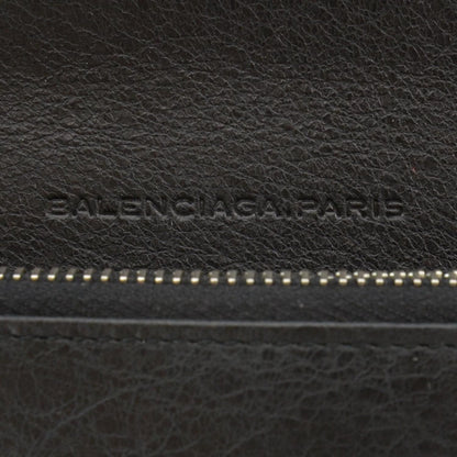 Balenciaga Agneau Giant Silver Hardware Money Wallet Black 5 of 7