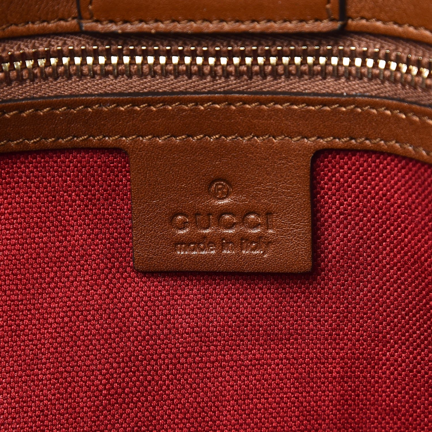 Gucci Canvas Blooms Embroidered Large Bamboo Shopper Tote Brown 6 of 8