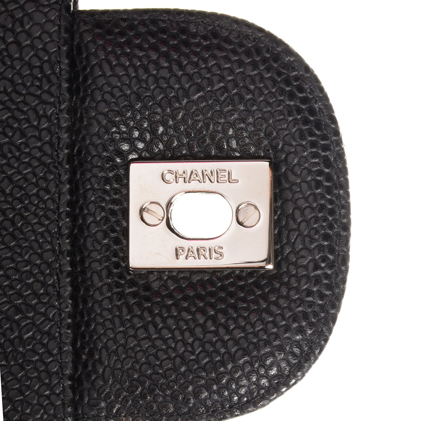 Caviar Quilted Maxi Double Flap Black