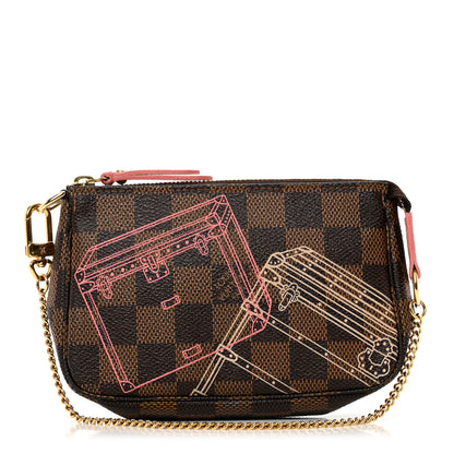 Louis Vuitton Damier Ebene 2014 Christmas Animation Mini Pochette Accessories 1 of 8