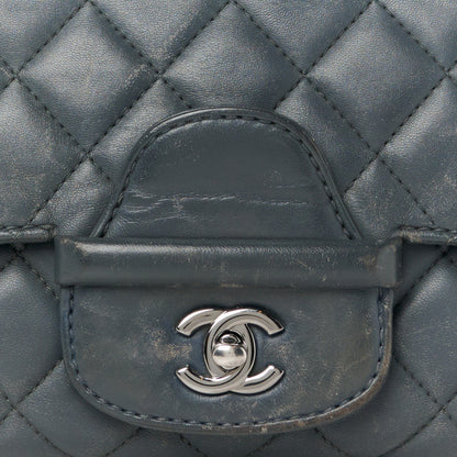 Chanel Lambskin Quilted Jumbo Coco Loop Flap Grey 9 of 13