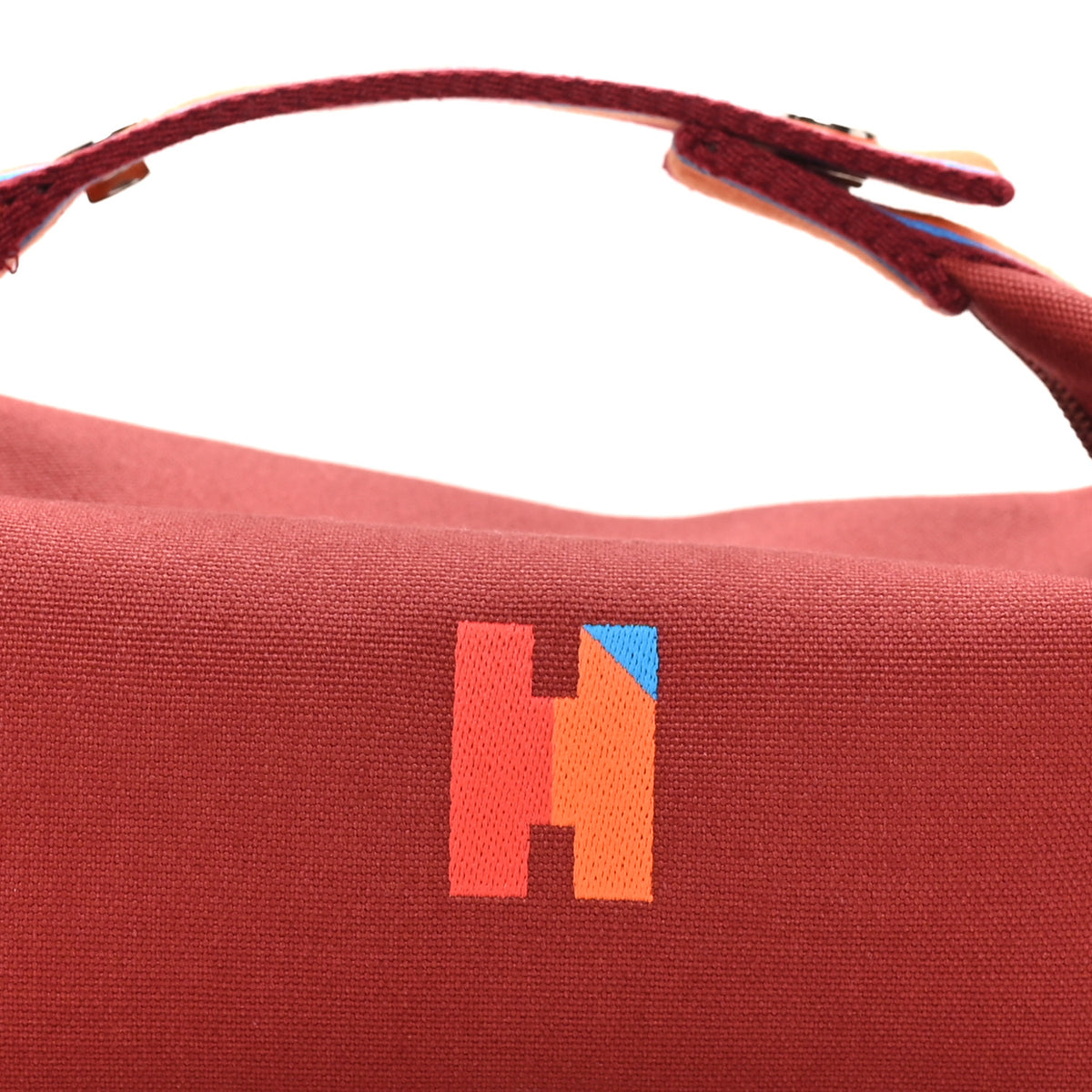 Cotton Canvas H Pavillon Small Bride-A-Brac Pouch Rouge H