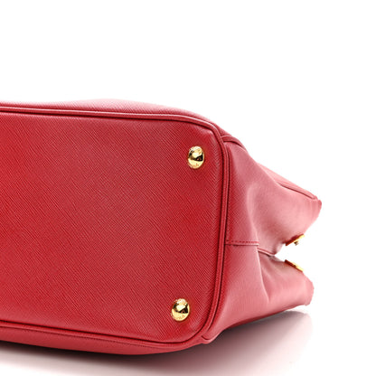 Prada Saffiano Small Galleria Double Zip Tote Fuoco 10 of 12