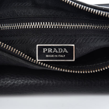 Prada Vitello Daino Box Shoulder Bag Nero Black 8 of 14