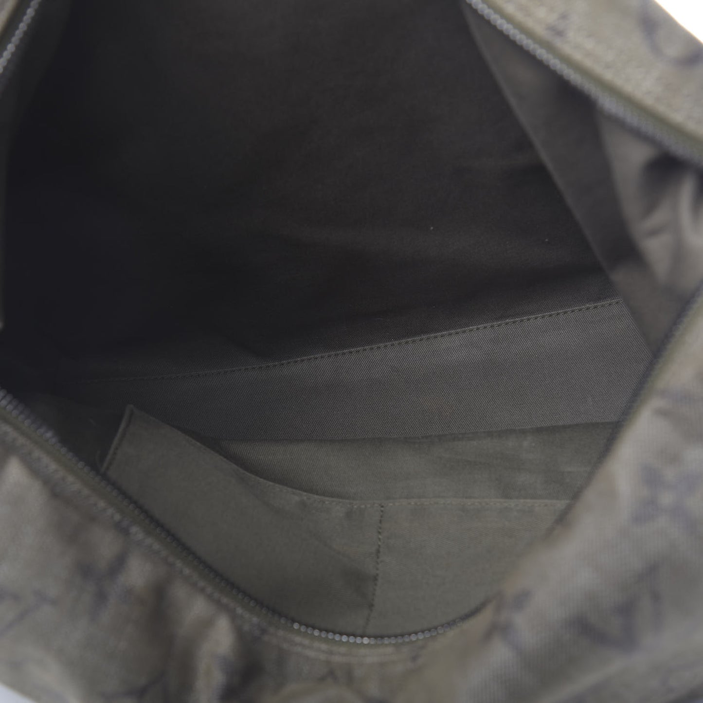 Monogram Denim Impression Besace GM Kaki Fonce