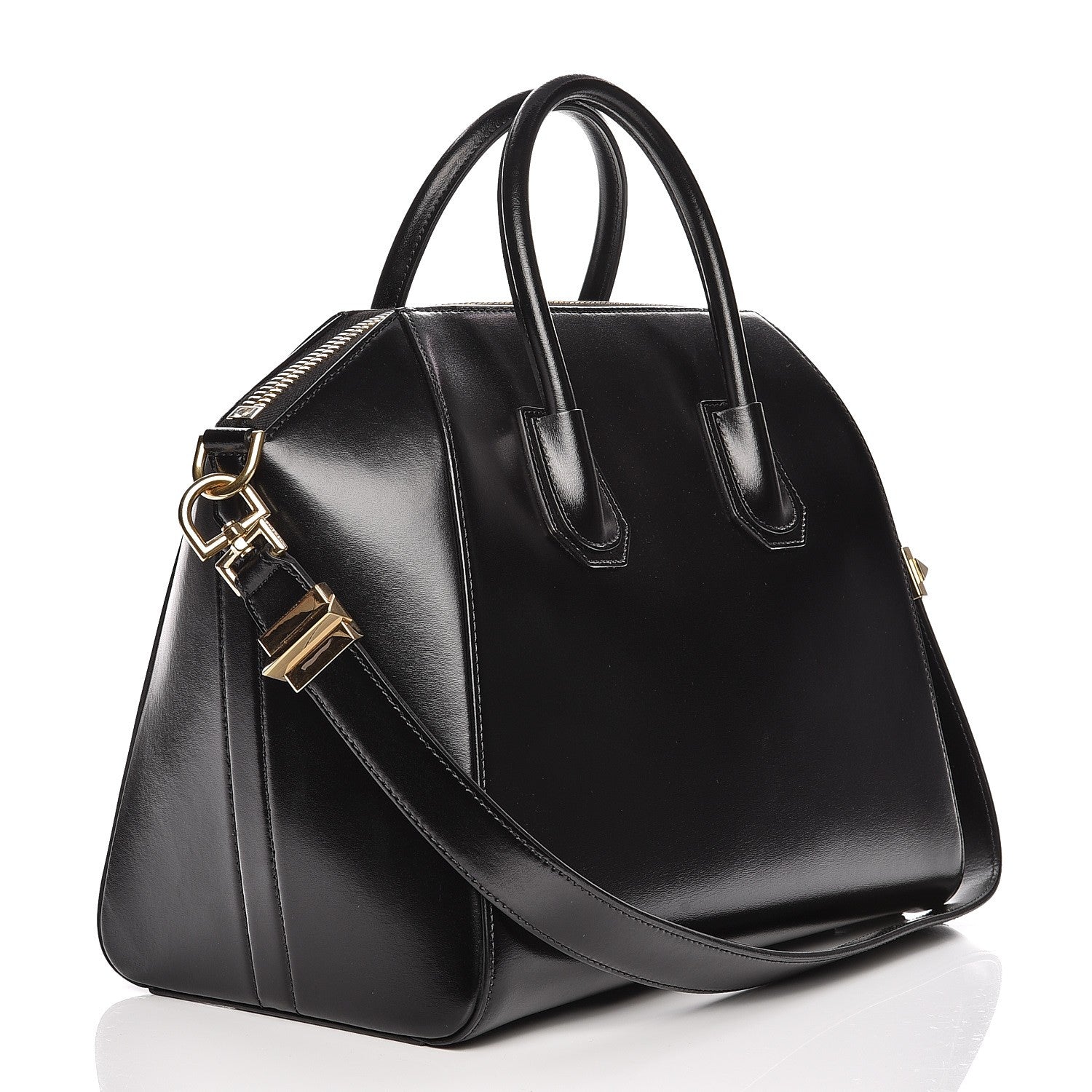 Givenchy Shiny Lord Calfskin Medium Antigona Black 4 of 11