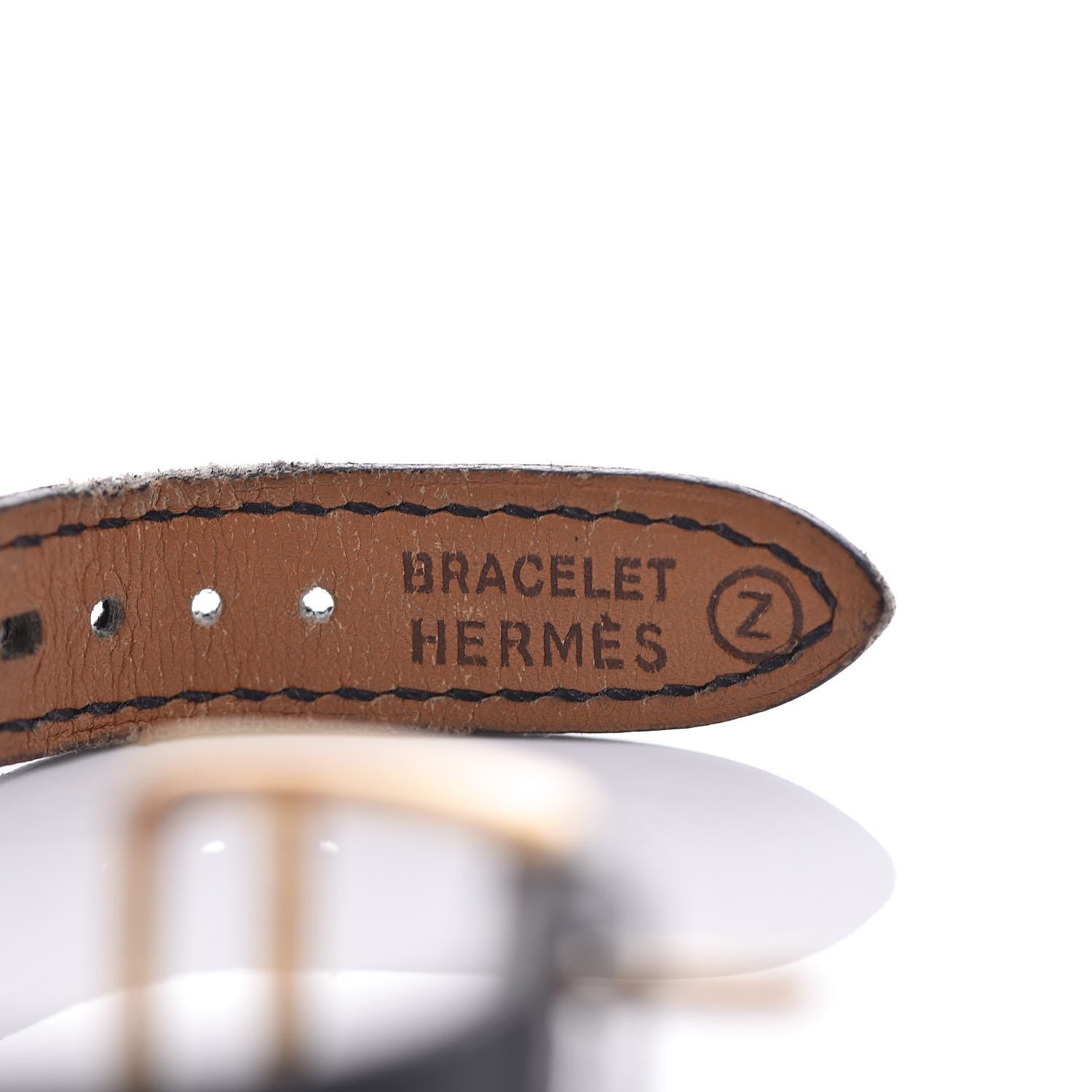 Hermes Stainless Steel Courchevel 20mm Kelly Cadena Quartz Watch Noir 7 of 12
