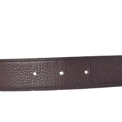 Hermes Box Togo 32mm Idem H Belt 85 Black Chocolate 5 of 10