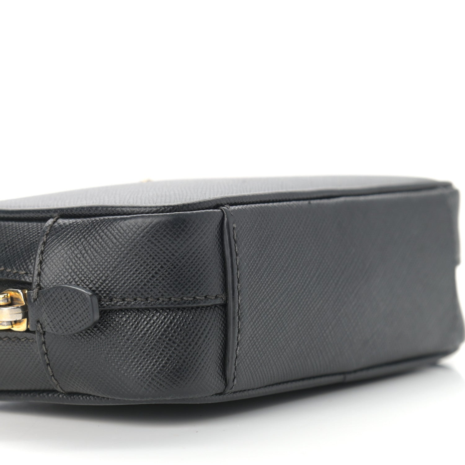 Prada Saffiano Mini Camera Crossbody Bag Black 9 of 10