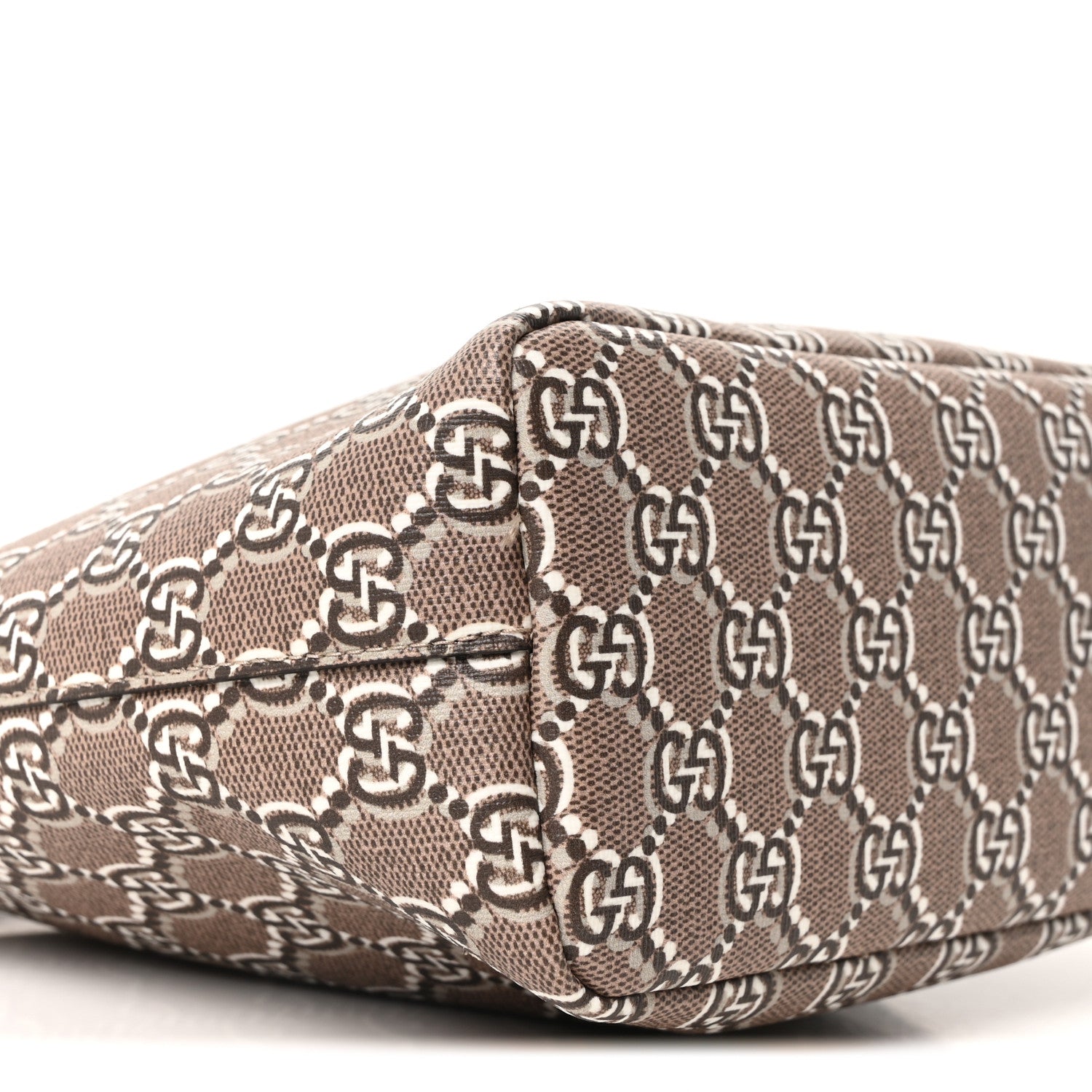 Gucci GG Shadow Monogram Super Mini Ophidia Shoulder Bag Taupe 9 of 10