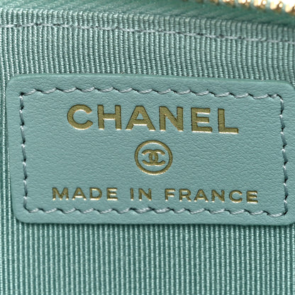 Chanel Caviar Quilted Classic iPhone Pouch Blue 7 of 12