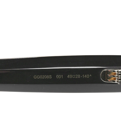 Gucci Round Frame Star Sunglasses GG0208S Black 6 of 7