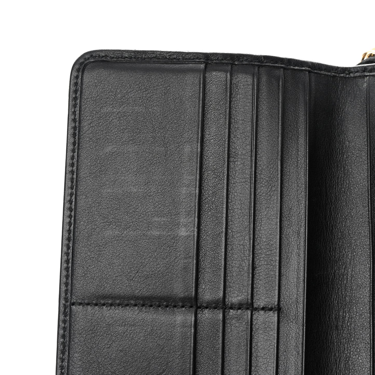 Soft Microguccissima Continental Zip Wallet Black