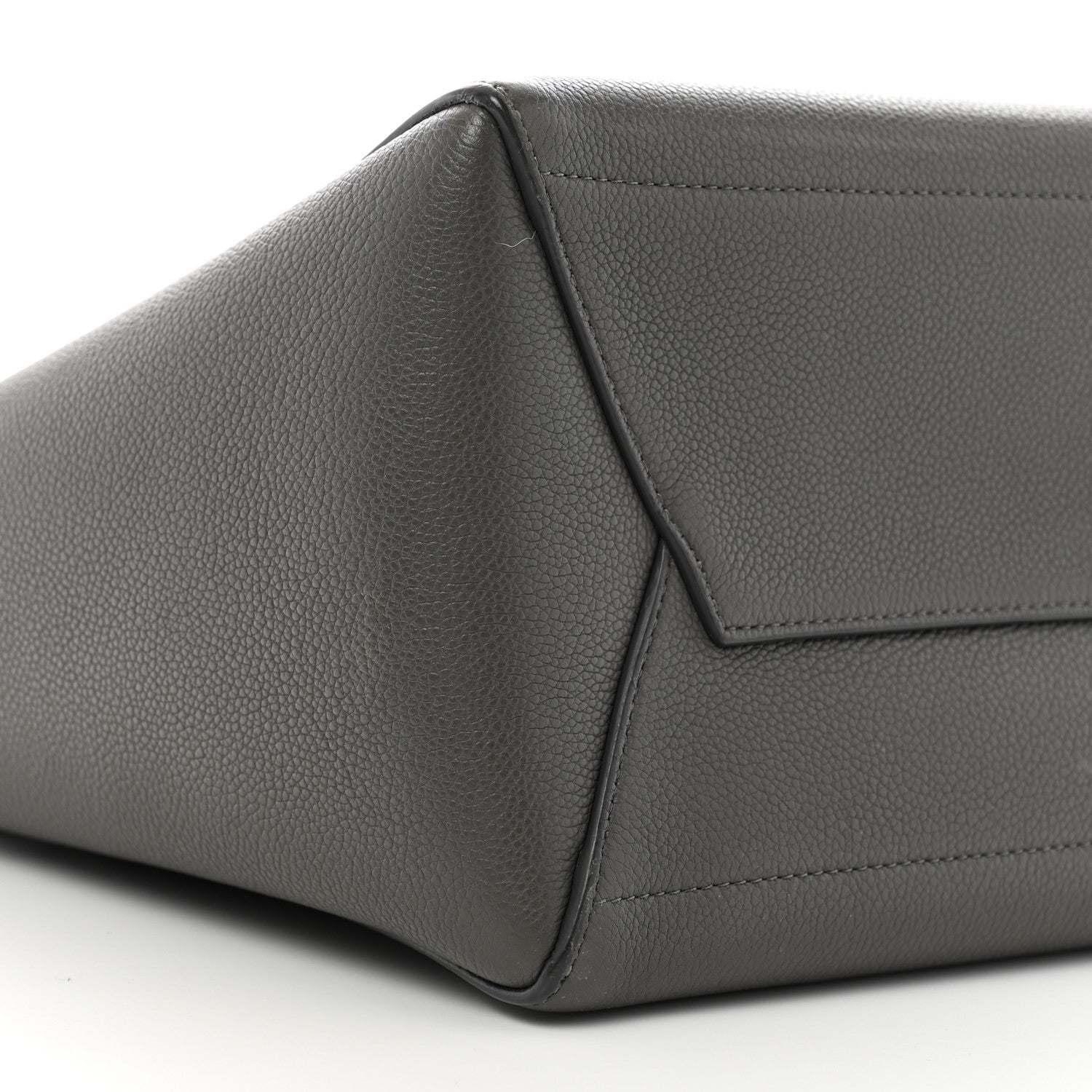 Celine Soft Grained Calfskin Sangle Bucket Bag Kohl 9 of 13