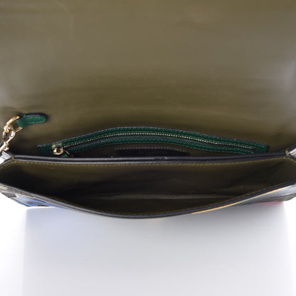 Valentino Garavani Nappa Canvas Camouflage Rockstud Wristlet Clutch Multicolor 8 of 9