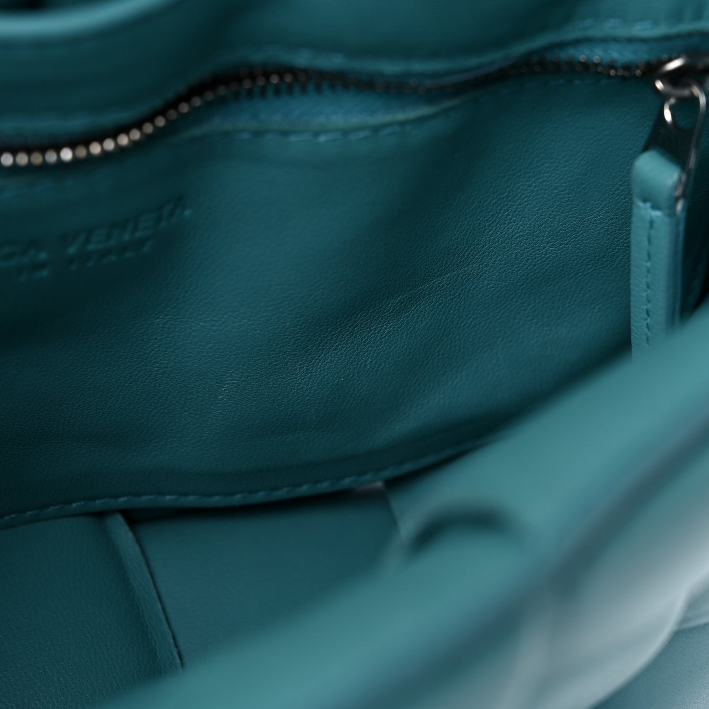 Nappa Maxi Intreccio Padded Cassette Crossbody Bag Linoleum