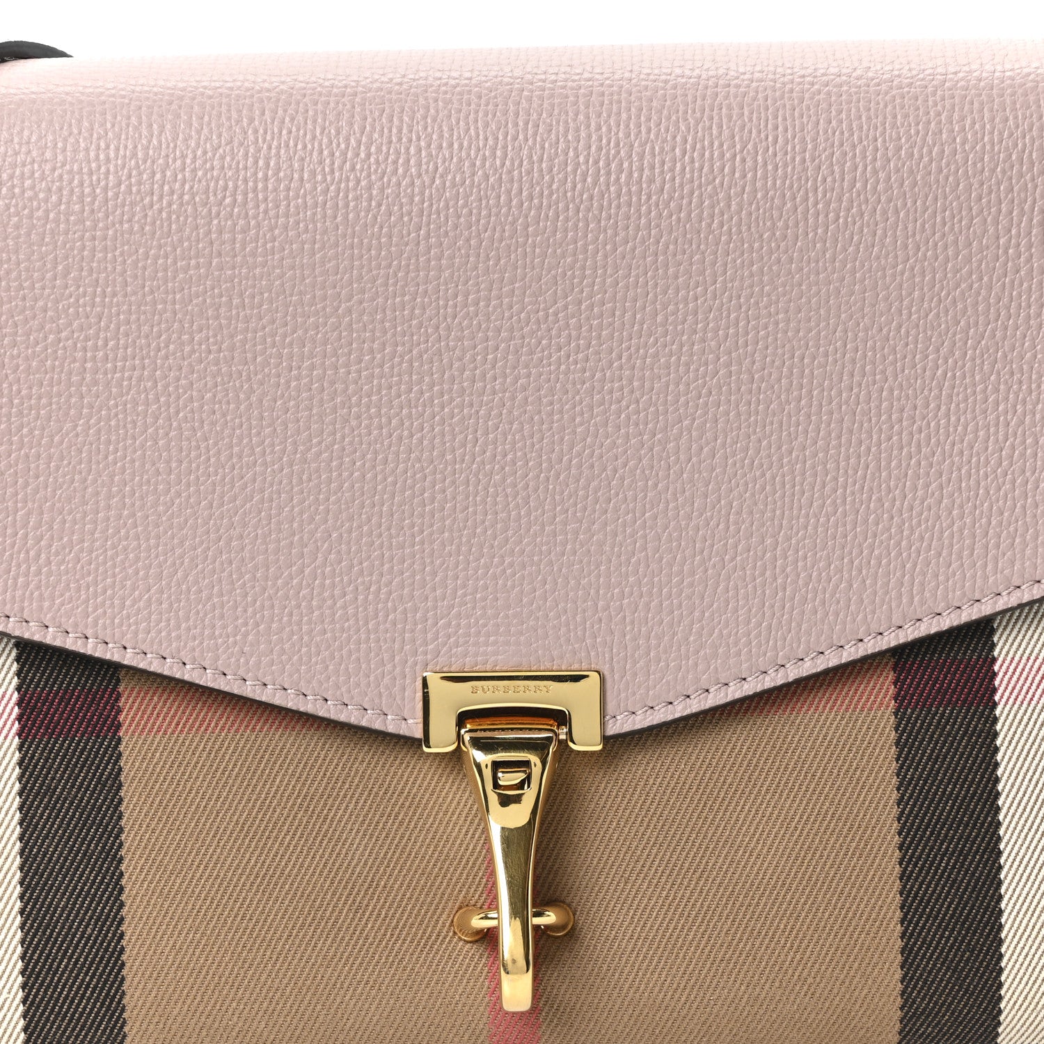 Burberry Derby Calfskin House Check Small Macken Crossbody Bag Pale Orchid 8 of 10