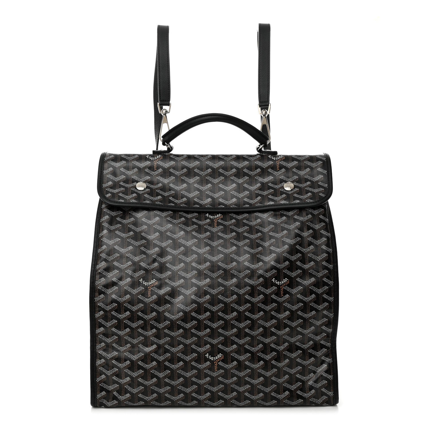 Goyard Goyardine Saint Leger Soft Briefcase Backpack Black 1 of 9