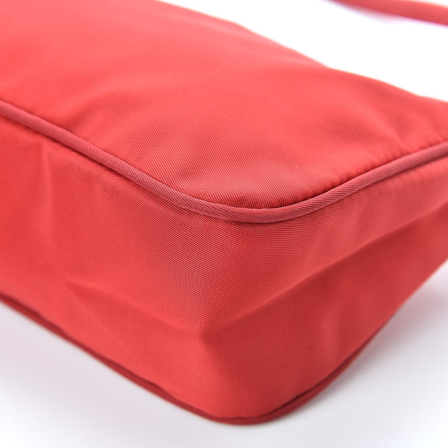 Tessuto Nylon Pochette Bag Rosso