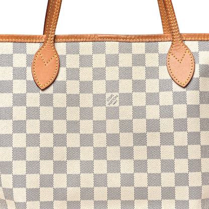 Louis Vuitton Damier Azur Neverfull MM 6 of 9