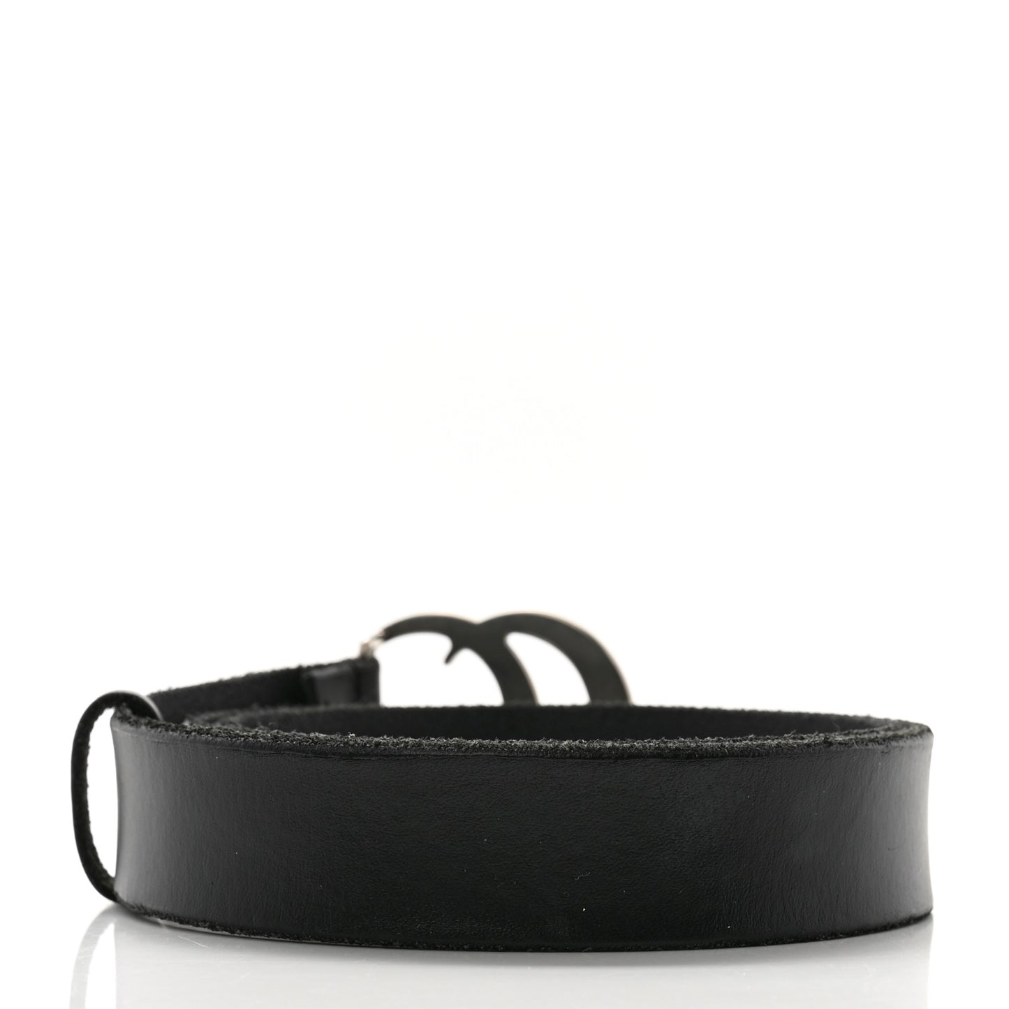 Cuoio Toscano Nickel Double G 30mm Belt 80 32 Black