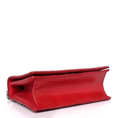 Christian Dior Lizard Medium Diorama Flap Bag Red 4 of 9
