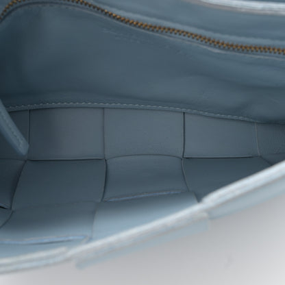 Bottega Veneta Nappa Maxi Intreccio Cassette Bag Pale Blue 5 of 10