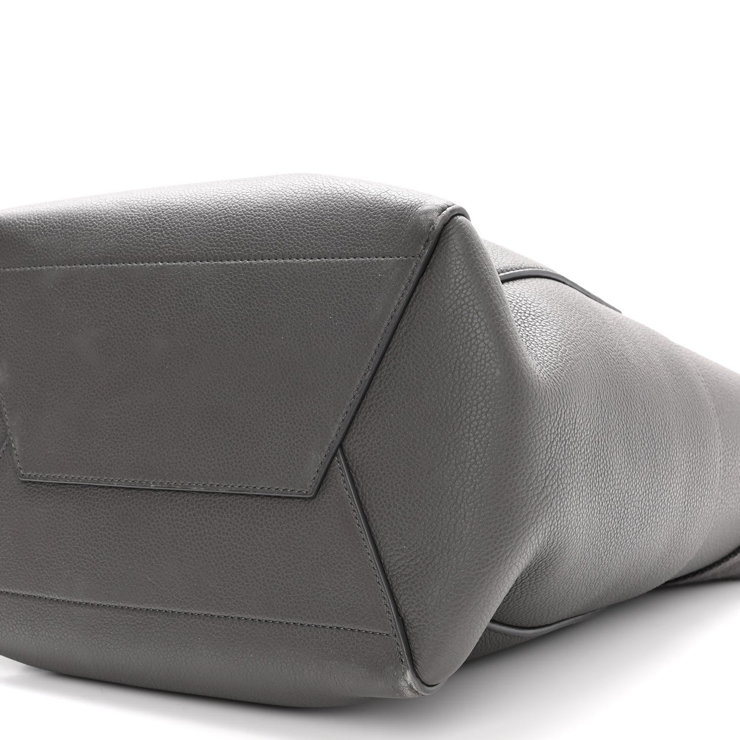 Celine Soft Grained Calfskin Sangle Bucket Bag Kohl 9 of 11
