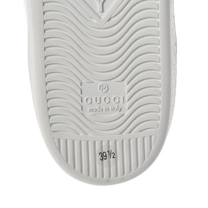 Gucci Calfskin Crystal Web LOVED Embroidered Womens Ace Sneakers 39.5 White 6 of 8